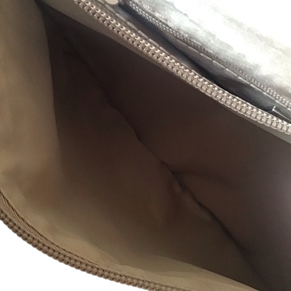 GIANIBERNINI Satchel Faux Leather Summer Pattern Double Zip Brown Trim/Lining - Picture 6 of 8